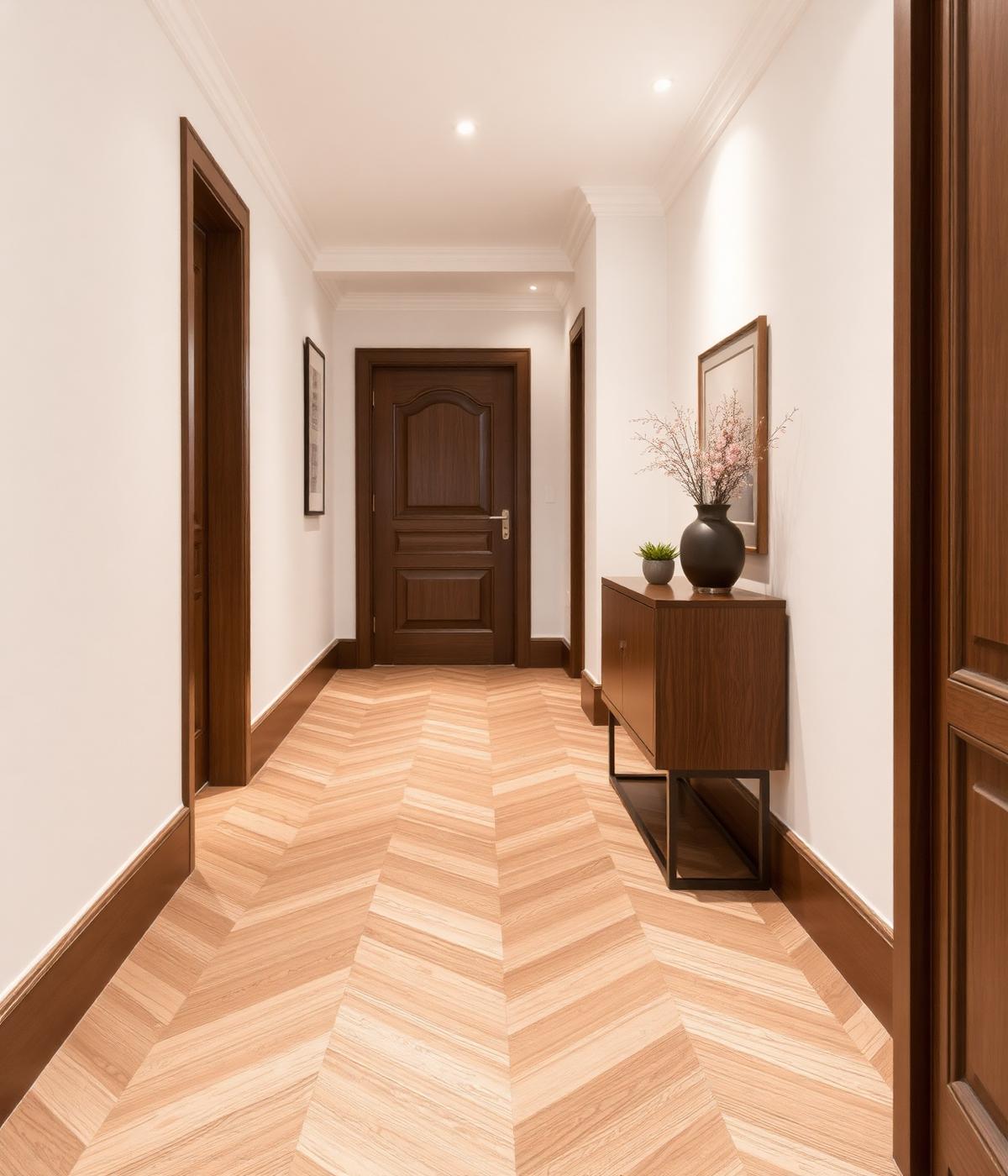 Corridoio effetto legno